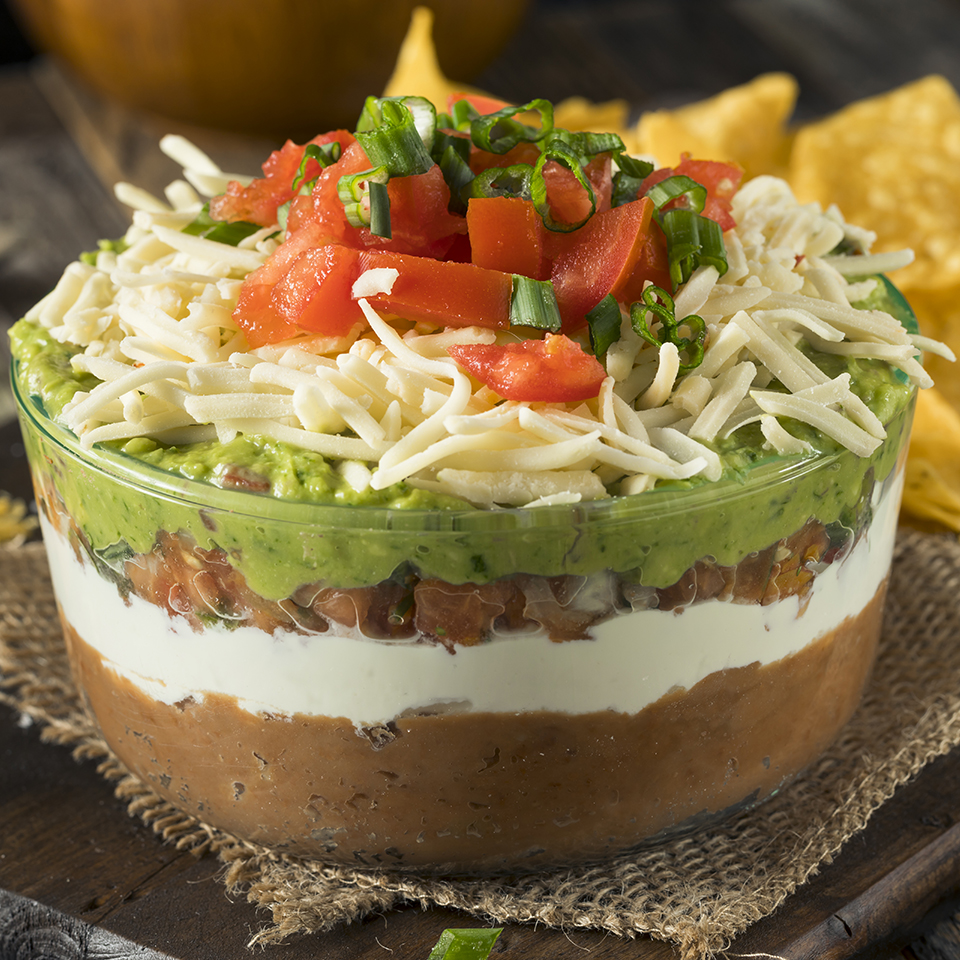 Layered Mexican Bean Dip - Garden of Eatin&amp;#39;
